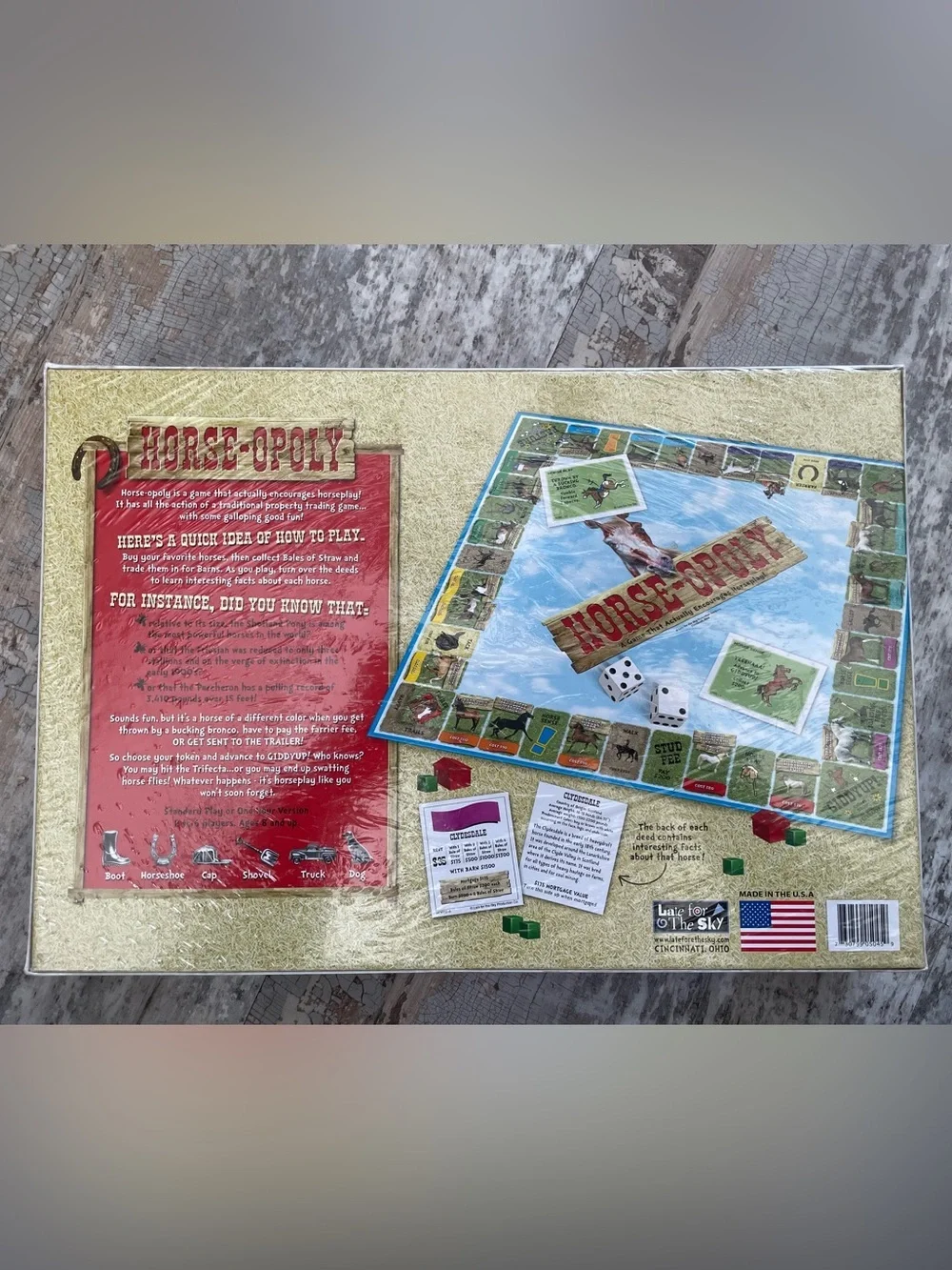 NWT Horseopoly Monopoly Collectible Board Game